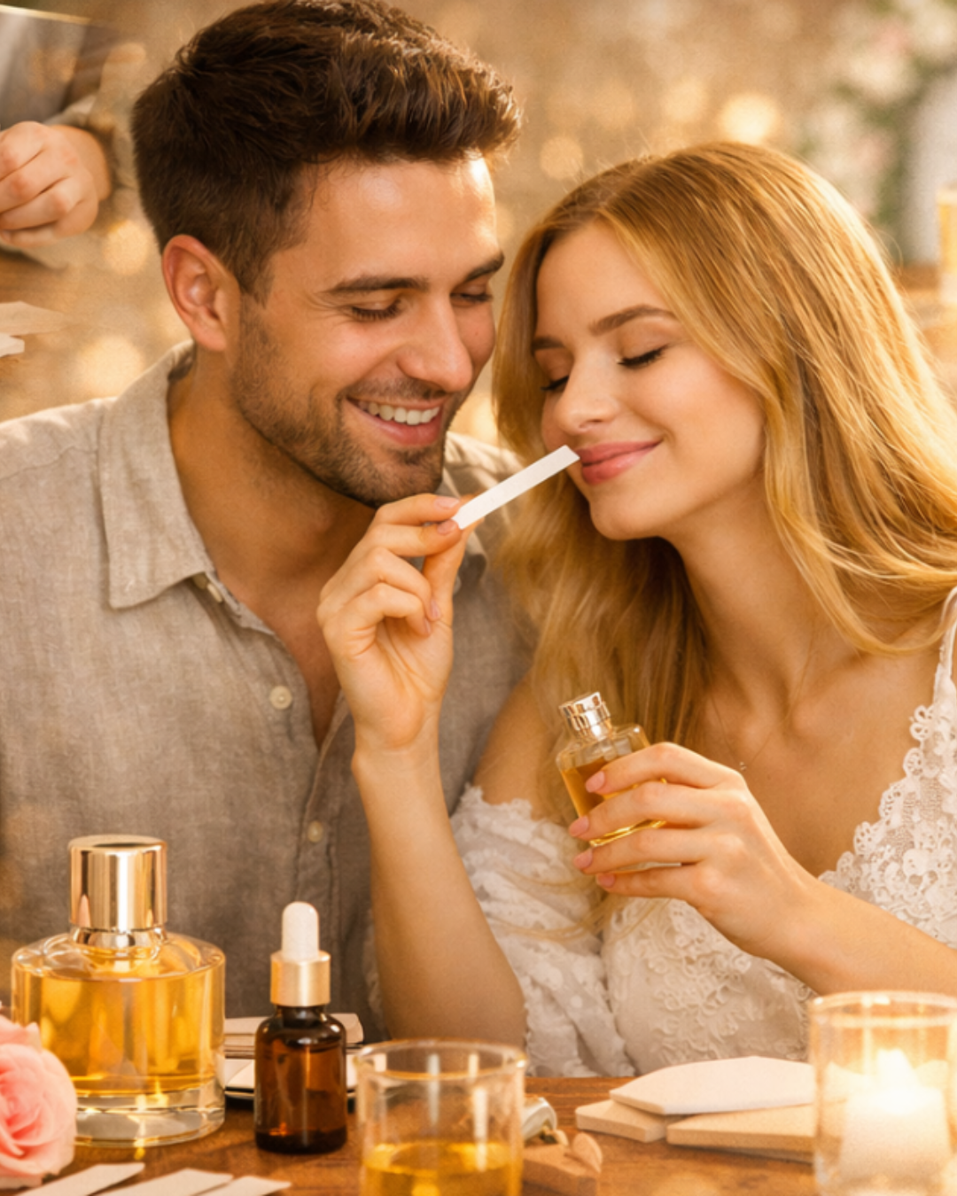 Séance olfaction pour couple de mariés
