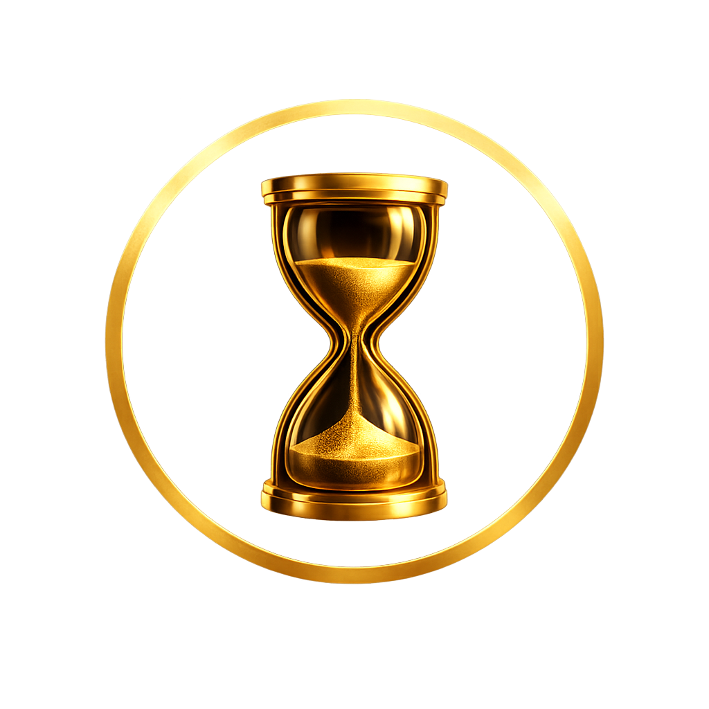 Logo sablierSymbole sablier atelier parfum