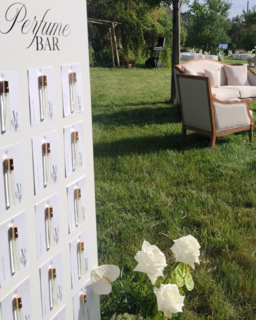Bar à parfum animation mariage